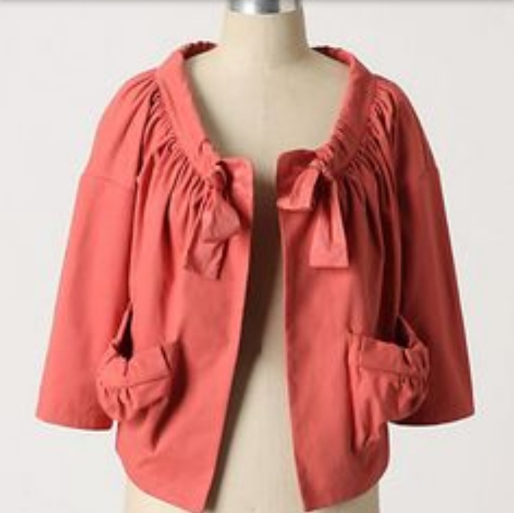 Anthropologie, Girl From Savoy Orange Coat